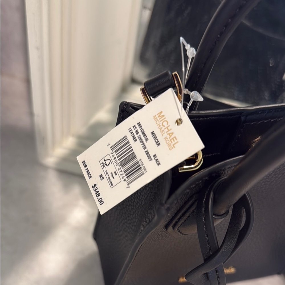 Mercer Extra-Small Pebbled Leather Crossbody Bag - Picture 6 of 12